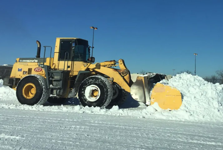 paving equipment at a residential paving job