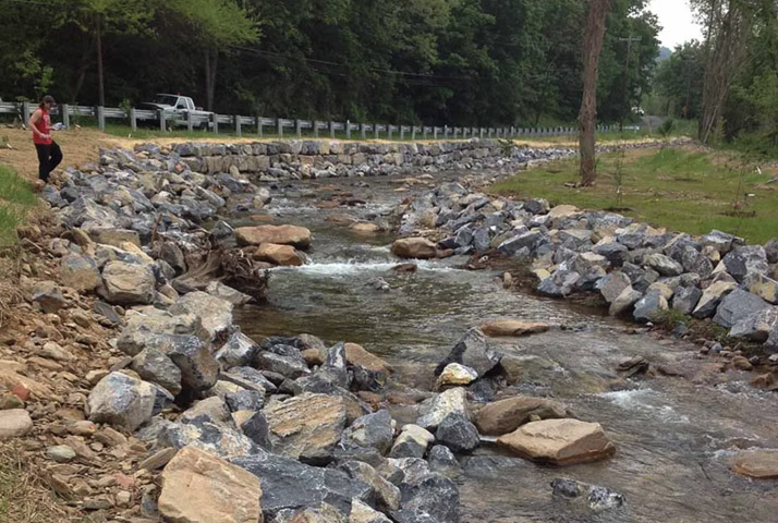 paving equipment at a residential paving job