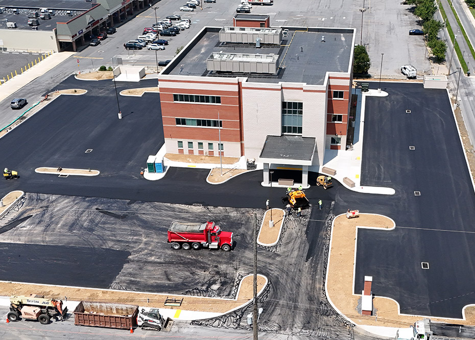 Commercial paving project